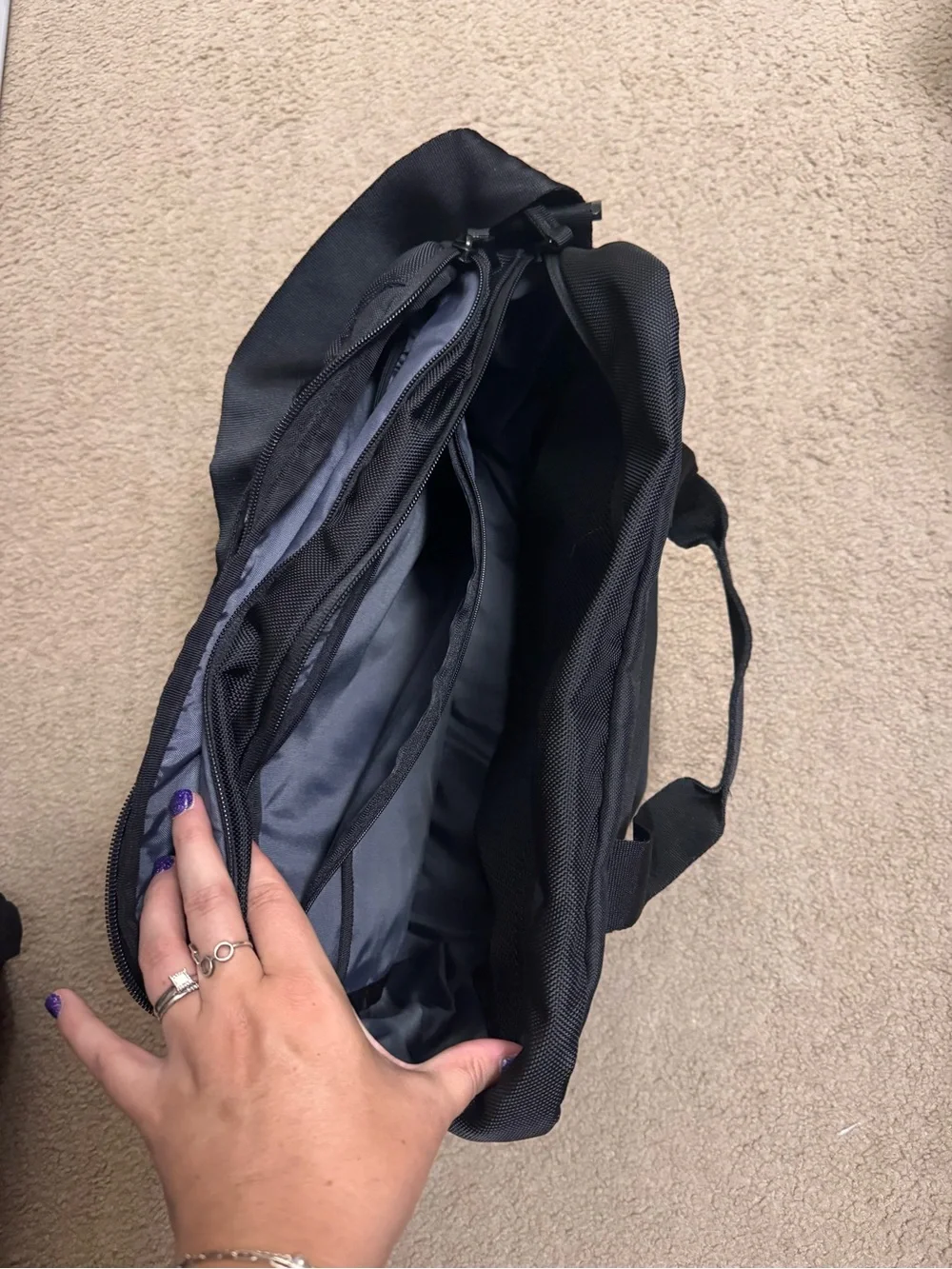 Adidas Black Messenger Bag